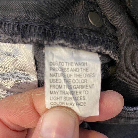 Madewell Womens Jeans Size 2 9" Mid-Rise Skinny Black Denim Distressed Hem - Picture 16 of 16